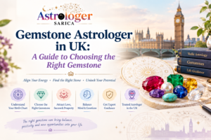 Ruby, pearl and emerald gemstones for a Vedic astrology gemstone consultation in the UK