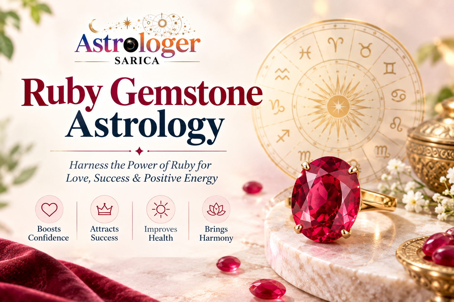 Traditional gemstones linked to the 12 rashis in Vedic astrology